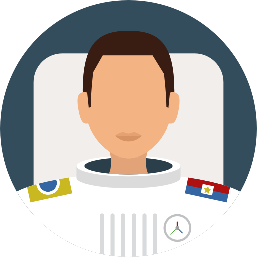 visage d'un homme astronaute