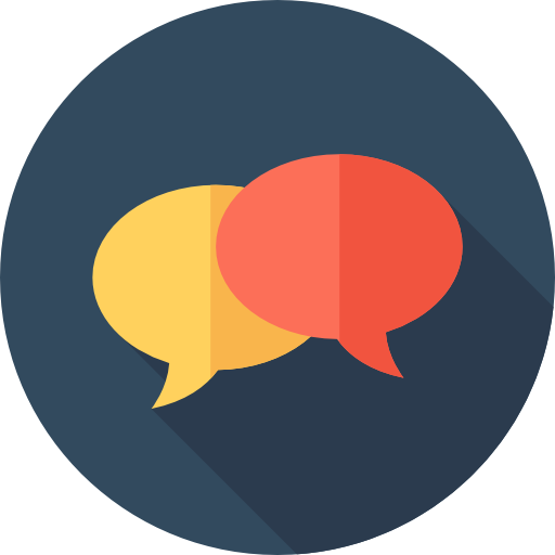 icone de tchat et analyse